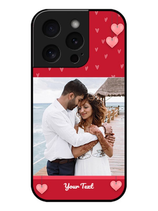 Custom Apple iPhone 15 Pro Custom Glass Phone Case - Valentines Day Design
