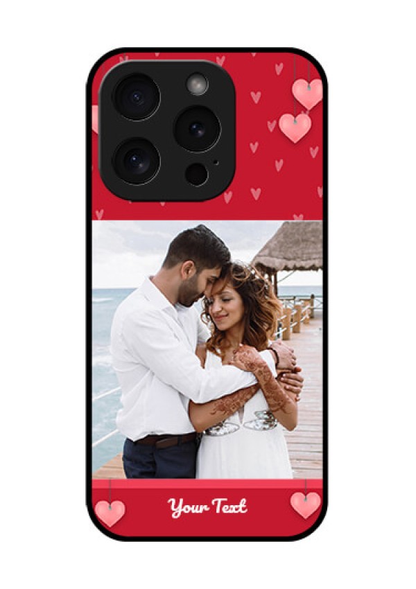 Apple iPhone 15 Pro Custom Glass Phone Case - Valentines Day Design