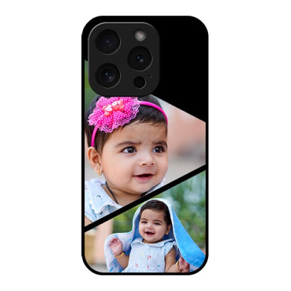 Apple iPhone 15 Pro Custom Glass Phone Case - Semi Cut Design Apple iPhone 15 Pro Custom Glass Phone Case - Semi Cut Design