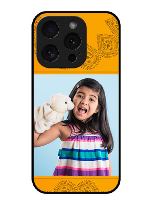 Custom Apple iPhone 15 Pro Custom Glass Phone Case - Photo Wedding Design