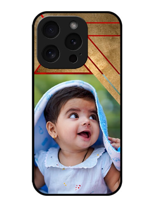 Custom Apple iPhone 15 Pro Custom Glass Phone Case - Gradient Abstract Texture Design