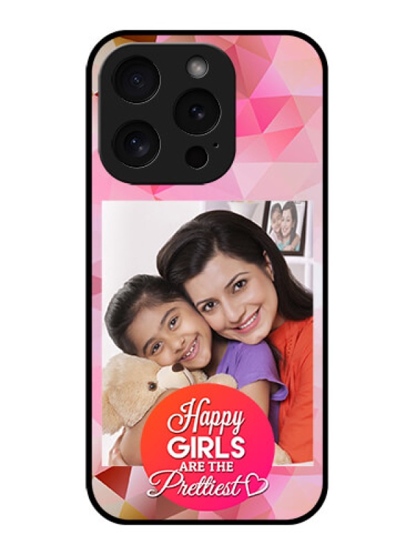 Custom Apple iPhone 15 Pro Custom Glass Phone Case - Abstract Triangle Design