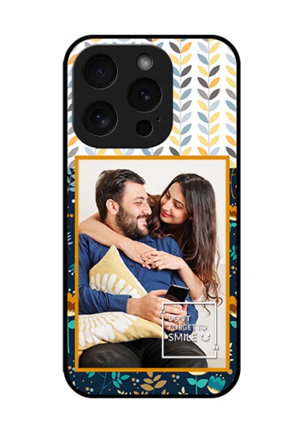 Apple iPhone 15 Pro Custom Glass Phone Case - Pattern Design