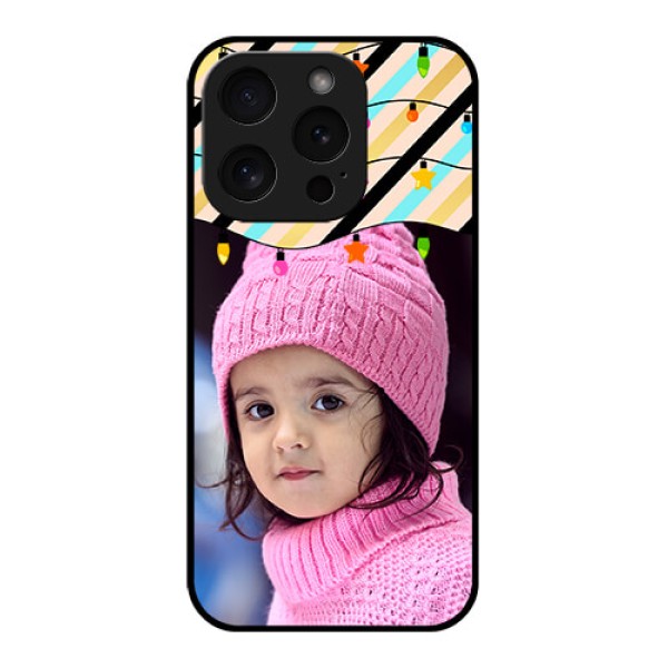 Apple iPhone 15 Pro Custom Glass Phone Case - Lights Hanging Design Apple iPhone 15 Pro Custom Glass Phone Case - Lights Hanging Design