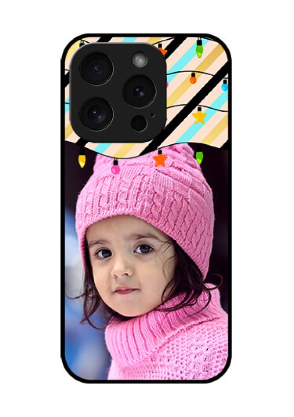 Apple iPhone 15 Pro Custom Glass Phone Case - Lights Hanging Design