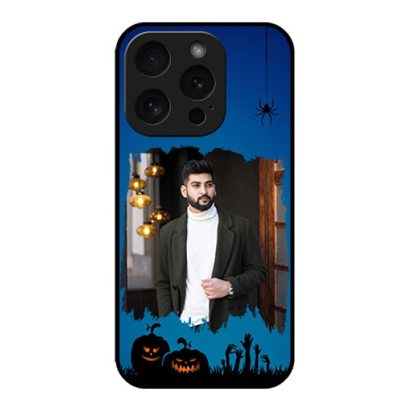 Apple iPhone 15 Pro Custom Glass Phone Case - With Pro Halloween Design Apple iPhone 15 Pro Custom Glass Phone Case - With Pro Halloween Design