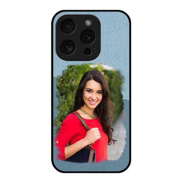 Apple iPhone 15 Pro Custom Glass Phone Case - Grunge Line Art Design Apple iPhone 15 Pro Custom Glass Phone Case - Grunge Line Art Design