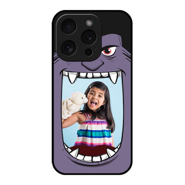 Apple iPhone 15 Pro Custom Glass Phone Case - Angry Monster Design