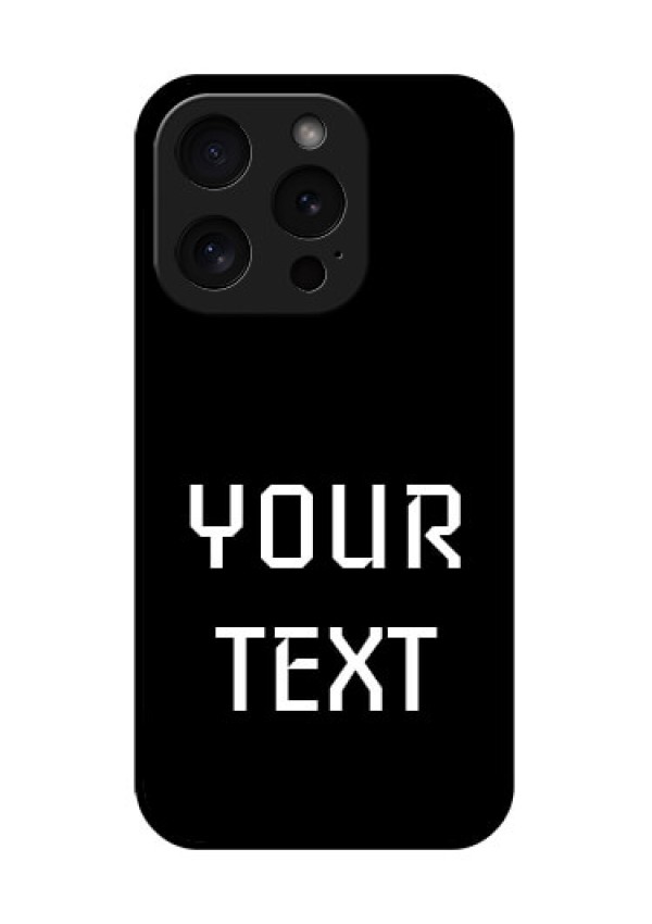 Apple iPhone 15 Pro Custom Glass Phone Case - Your Name Design