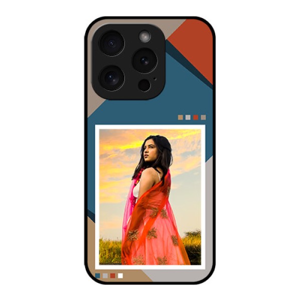 Apple iPhone 15 Pro Custom Glass Phone Case - Retro Color Pallet Design Apple iPhone 15 Pro Custom Glass Phone Case - Retro Color Pallet Design