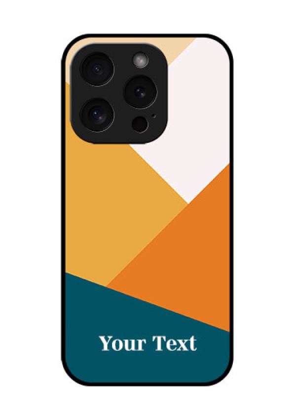 Apple iPhone 15 Pro Custom Glass Phone Case - Stacked Multi - Colour Design