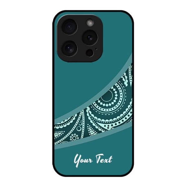 Apple iPhone 15 Pro Custom Glass Phone Case - Semi Visible Floral Design