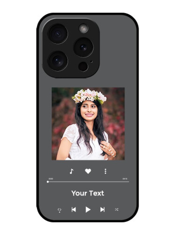 Custom Apple iPhone 15 Pro Custom Glass Phone Case - Play The Music Design