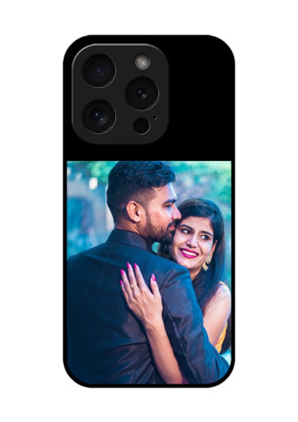 iPhone 15 Pro Custom Glass Phone Case - Upload Full Picture With Custom Color Design