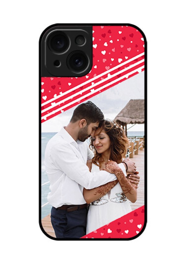 Apple iPhone 15 Custom Glass Phone Case - Valentines Gift Design
