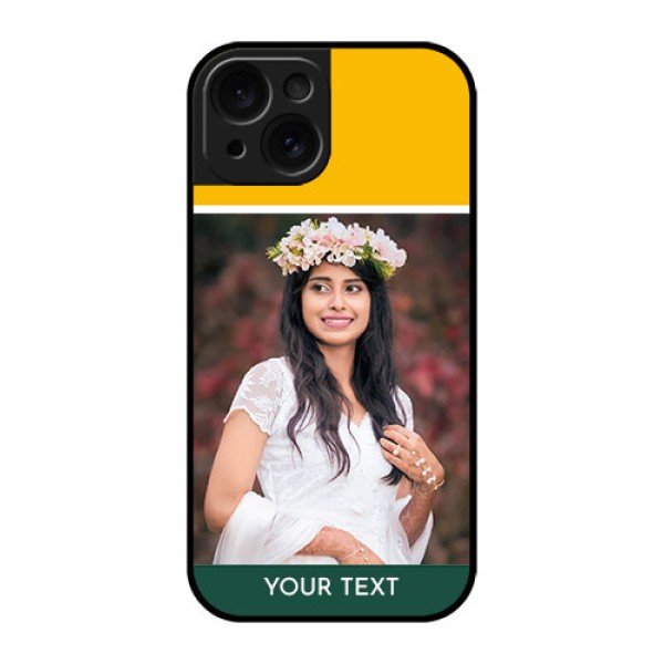Apple iPhone 15 Custom Glass Phone Case - Love You Design Apple iPhone 15 Custom Glass Phone Case - Love You Design
