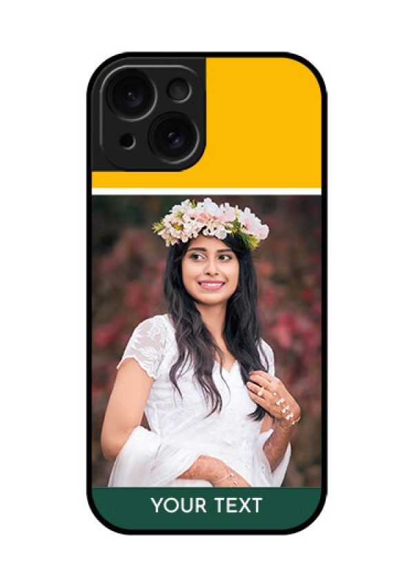 Apple iPhone 15 Custom Glass Phone Case - Love You Design