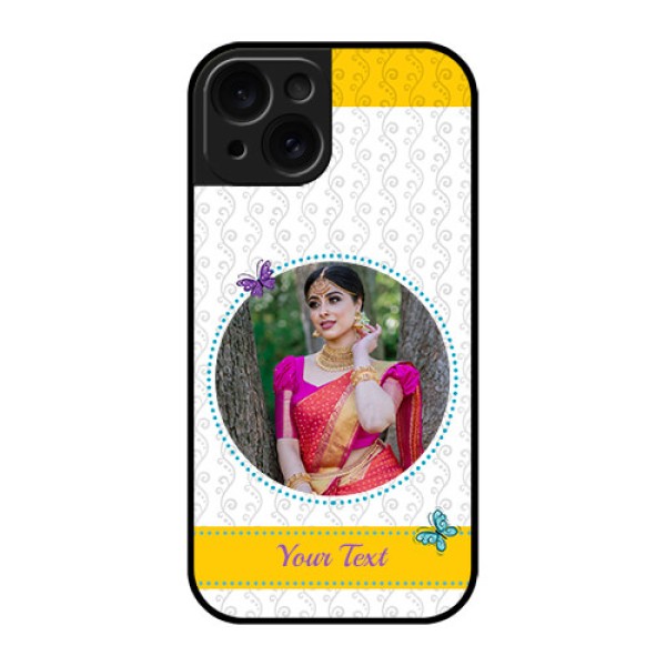 Apple iPhone 15 Custom Glass Phone Case - Girls Premium Case Design Apple iPhone 15 Custom Glass Phone Case - Girls Premium Case Design