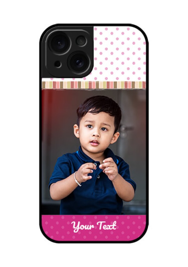 Apple iPhone 15 Custom Glass Phone Case - Cute Girls Cover Design