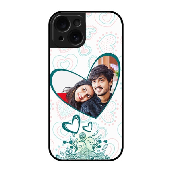 Apple iPhone 15 Custom Glass Phone Case - Premium Couple Design Apple iPhone 15 Custom Glass Phone Case - Premium Couple Design