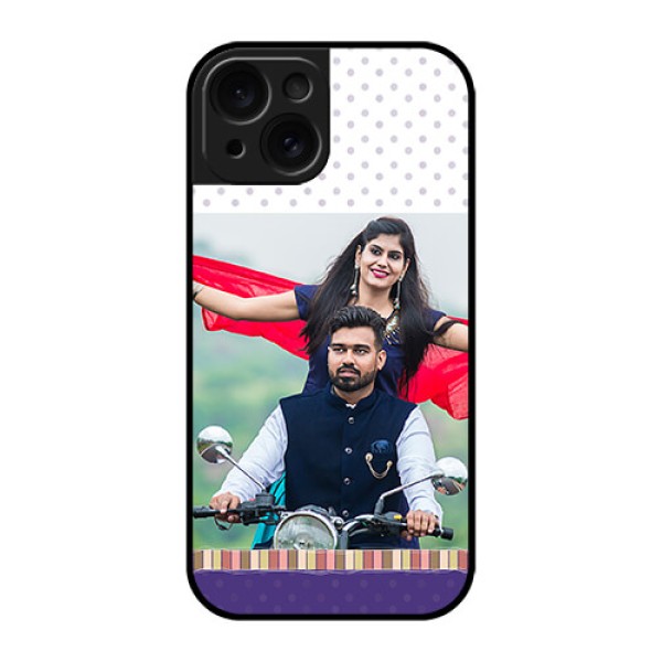 Apple iPhone 15 Custom Glass Phone Case - Cute Family Design Apple iPhone 15 Custom Glass Phone Case - Cute Family Design