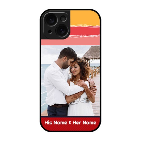 Apple iPhone 15 Custom Glass Phone Case - Colorful Case Design