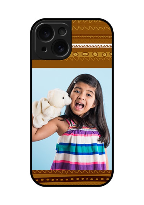 Apple iPhone 15 Custom Glass Phone Case - Friends Picture Upload Design
