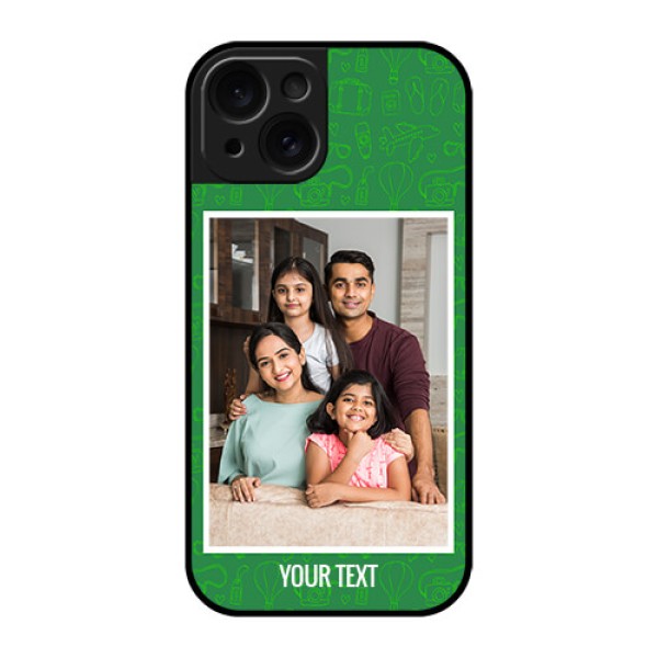 Apple iPhone 15 Custom Glass Phone Case - Picture Upload Design