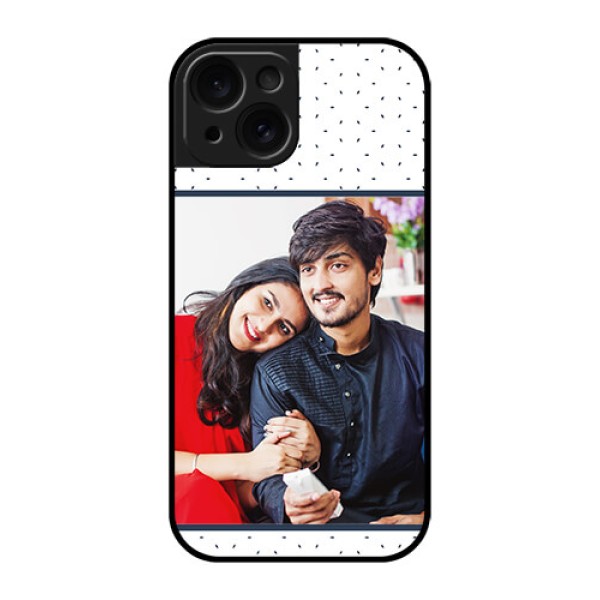 Apple iPhone 15 Custom Glass Phone Case - Premium Dot Design