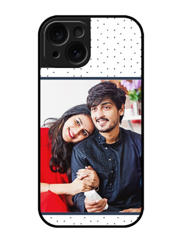 Custom Apple iPhone 15 Custom Glass Phone Case - Premium Dot Design