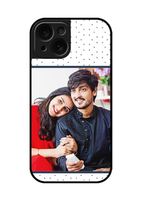 Apple iPhone 15 Custom Glass Phone Case - Premium Dot Design