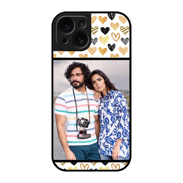 Apple iPhone 15 Custom Glass Phone Case - Love Symbol Design