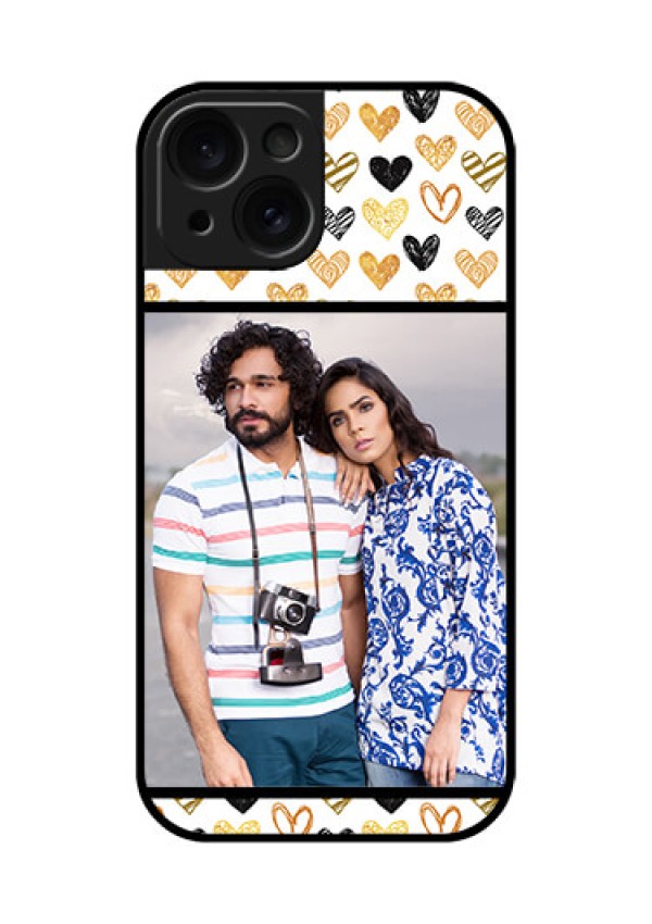 Apple iPhone 15 Custom Glass Phone Case - Love Symbol Design