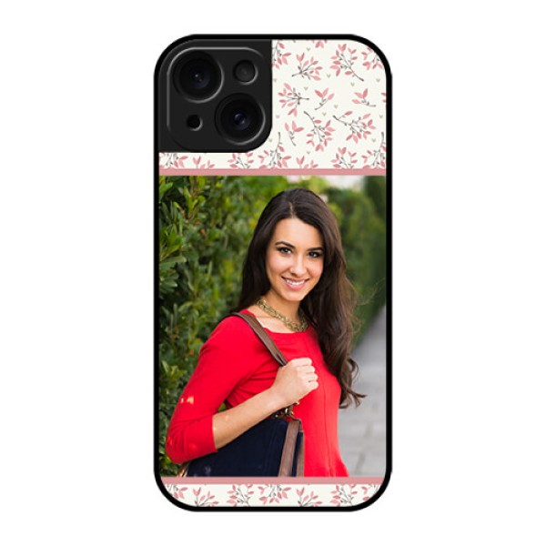Apple iPhone 15 Custom Glass Phone Case - Stunning Floral Design