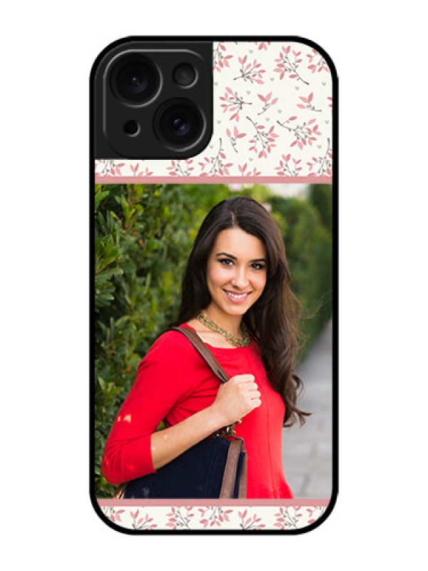 Custom Apple iPhone 15 Custom Glass Phone Case - Stunning Floral Design