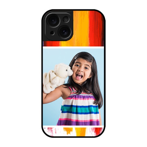 Apple iPhone 15 Custom Glass Phone Case - Multi Color Design Apple iPhone 15 Custom Glass Phone Case - Multi Color Design