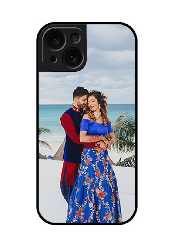 Apple iPhone 15 Custom Glass Phone Case - Upload Full Picture Design