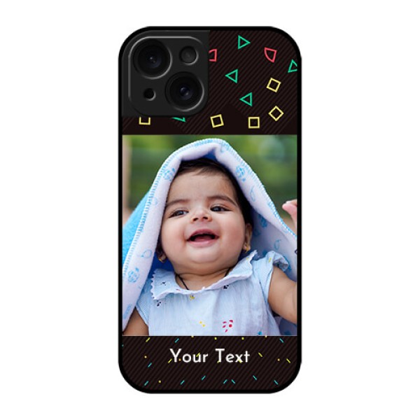Apple iPhone 15 Custom Glass Phone Case - With Confetti Birthday Design