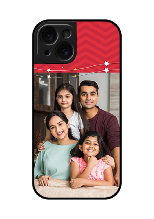 Apple iPhone 15 Custom Glass Phone Case - Happy Family Design