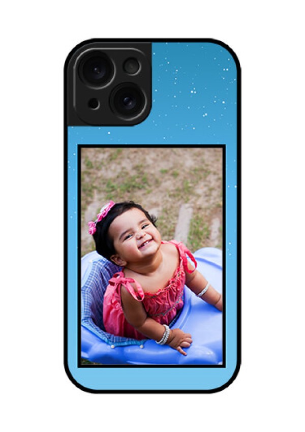 Apple iPhone 15 Custom Glass Phone Case - Wave Pattern Colorful Design