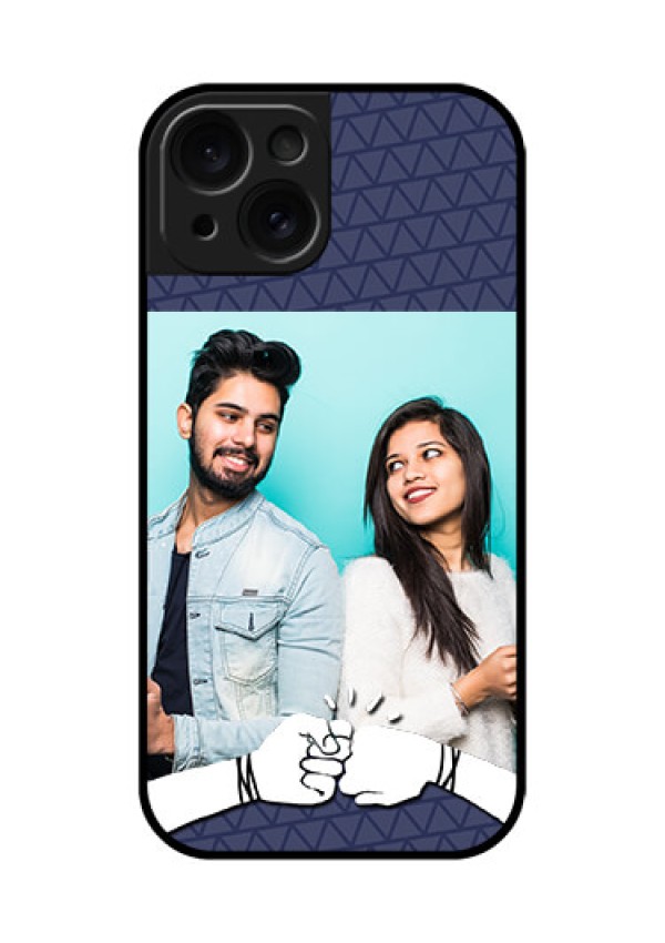 Apple iPhone 15 Custom Glass Phone Case - With Best Friends Design