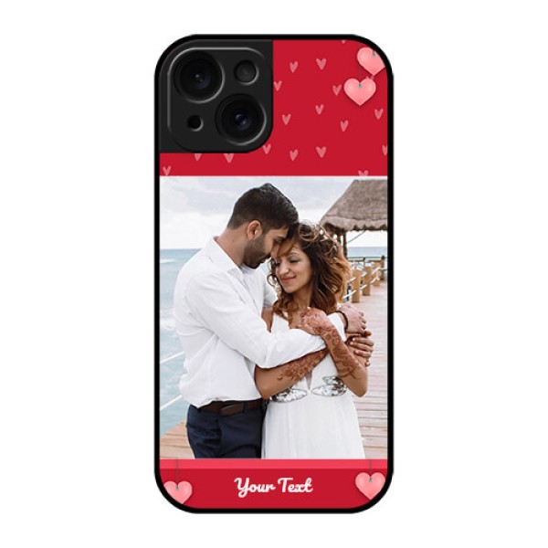 Apple iPhone 15 Custom Glass Phone Case - Valentines Day Design