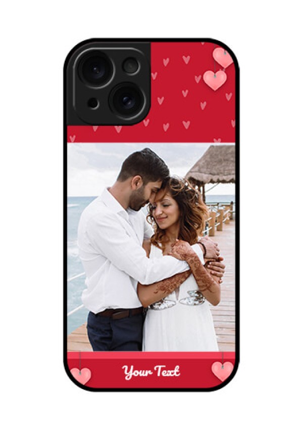 Apple iPhone 15 Custom Glass Phone Case - Valentines Day Design