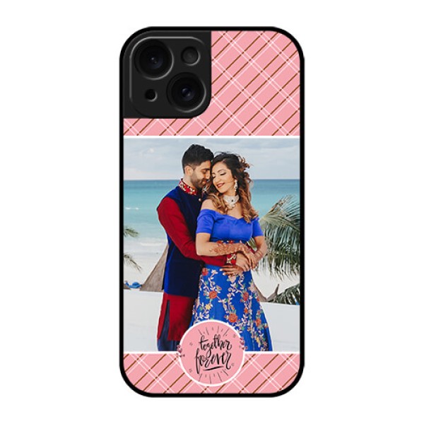 Apple iPhone 15 Custom Glass Phone Case - Together Forever Design