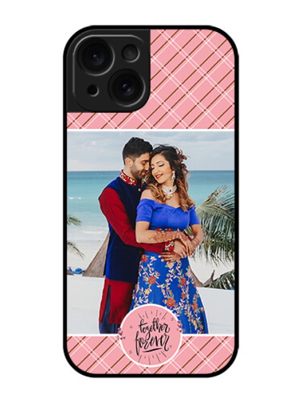 Custom Apple iPhone 15 Custom Glass Phone Case - Together Forever Design