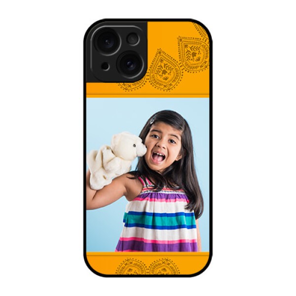 Apple iPhone 15 Custom Glass Phone Case - Photo Wedding Design Apple iPhone 15 Custom Glass Phone Case - Photo Wedding Design