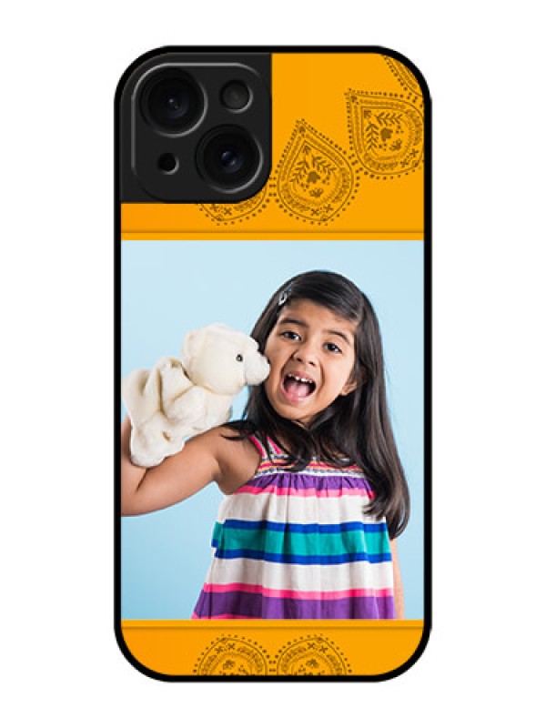 Custom Apple iPhone 15 Custom Glass Phone Case - Photo Wedding Design