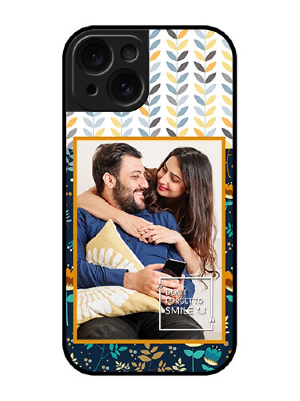 Custom Apple iPhone 15 Custom Glass Phone Case - Pattern Design