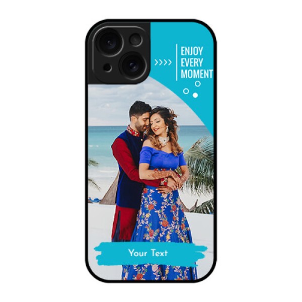 Apple iPhone 15 Custom Glass Phone Case - Happy Moment Design