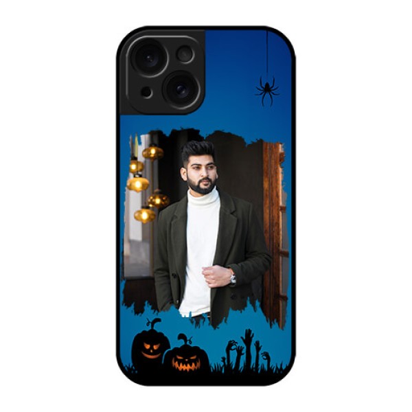 Apple iPhone 15 Custom Glass Phone Case - With Pro Halloween Design Apple iPhone 15 Custom Glass Phone Case - With Pro Halloween Design
